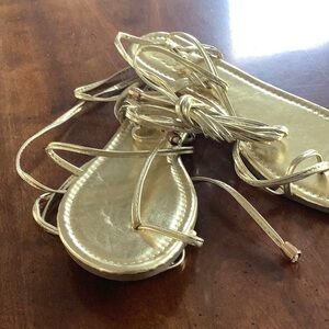 Lulus Strappy Lace-Up Sandals